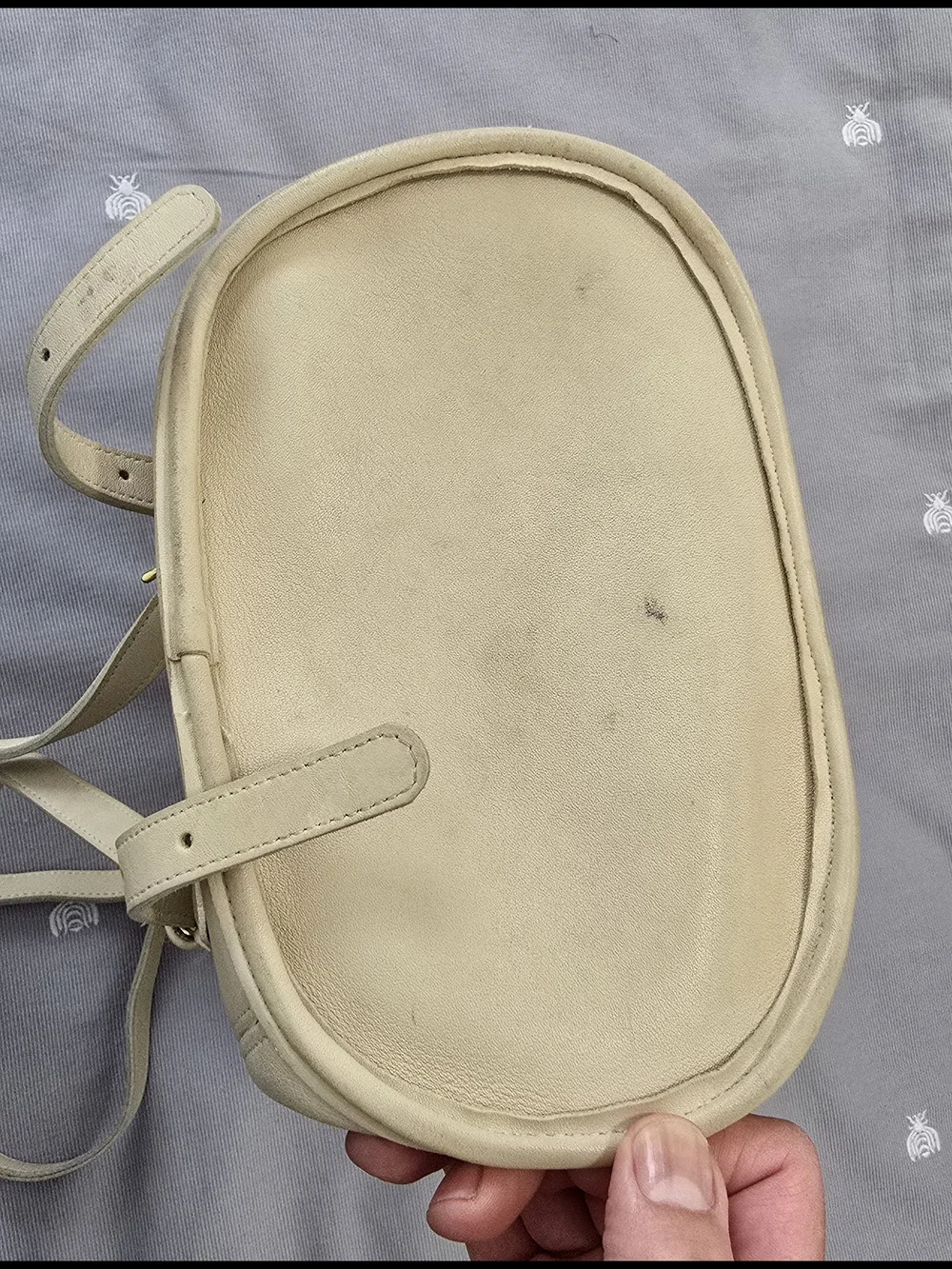 Coach Vintage 9994 Drawstring Backpack Minimalist Cream Tote Bag with Top Handle